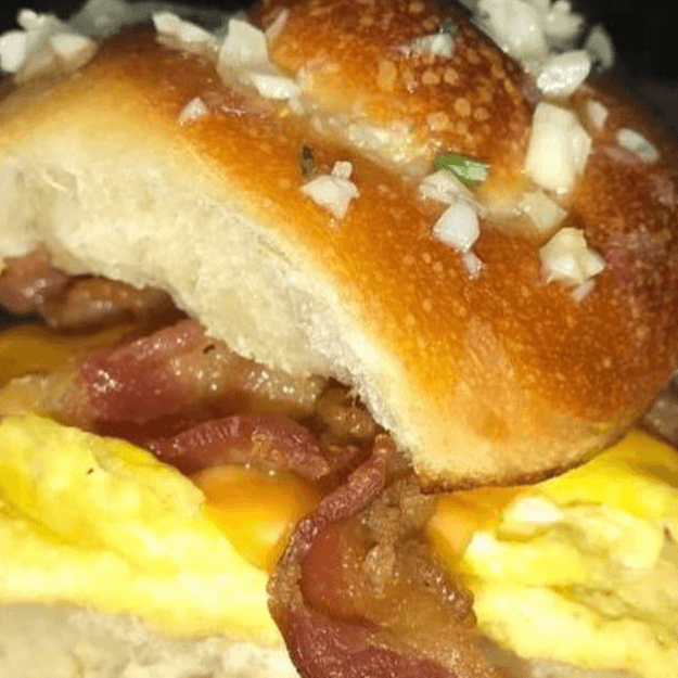 Breakfast Garlic Knot Slider