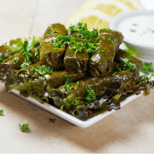 Meat Grape Leaves.