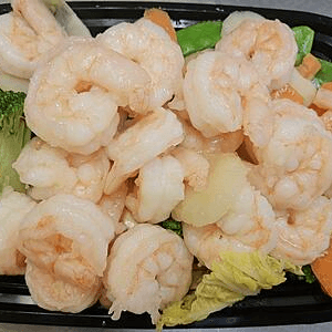 Steamed Shrimp with Vegetable Low Carb.