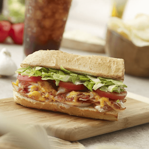 Beef, Bacon & Cheddar Hoagie.