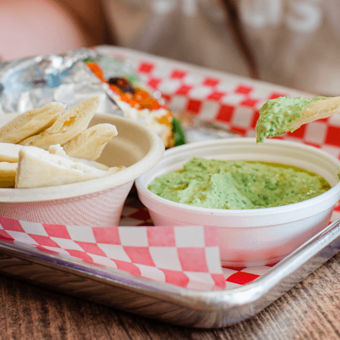 Cilantro Jalapeno Hummus & Pita