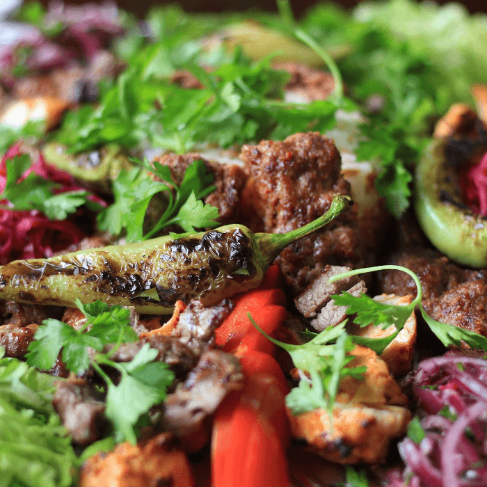 Lamb Kabob Salad