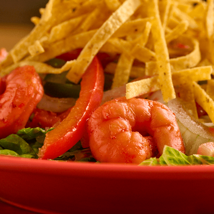 Shrimp Fajita Salad.
