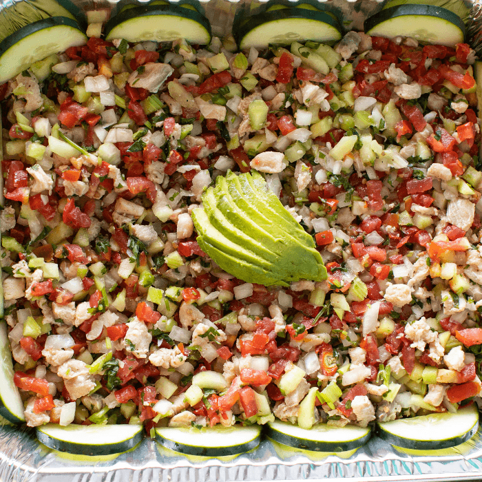Fish Ceviche Tray.