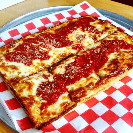 8 Square Detroit Cheese Pizza