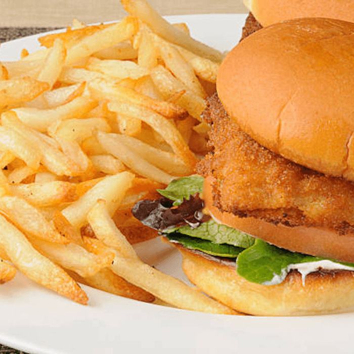 Grouper Sandwich with Fries