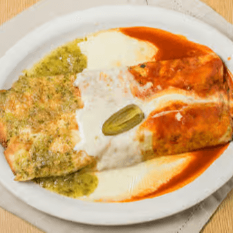 33B - Burrito Bandera (Mexican Flag).