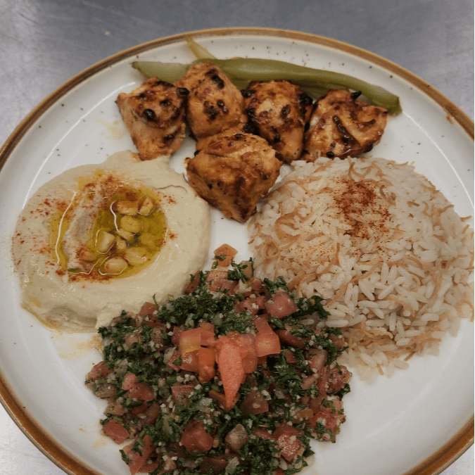 Chicken Kebab Souvlaki Combo