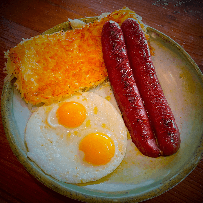 Polish Sausage & Eggs