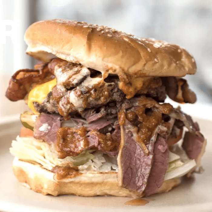 The Monster Motor City Pastrami Burger