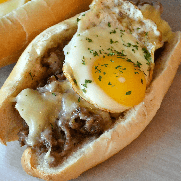 Steak, Egg and Cheese Grinder