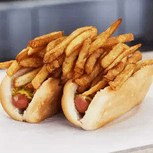 Vienna Hot Dog with French Fries