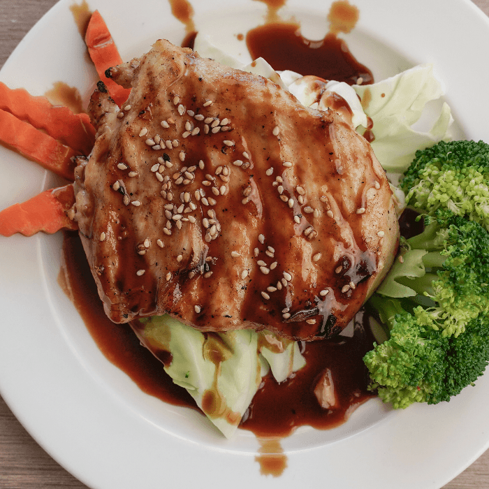 Chicken Teriyaki + Rice.