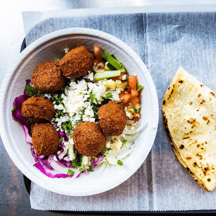 Falafel Hummus Fattah Bowl.