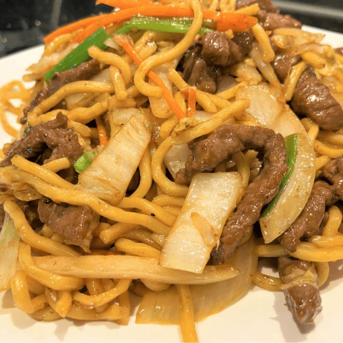 Beef Lo Mein.
