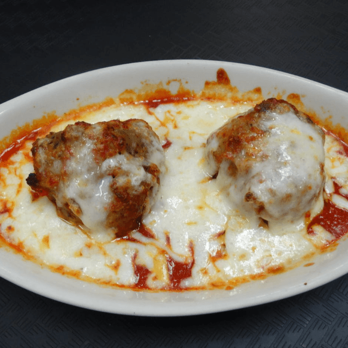 Meatballs with Marinara and Cheese.