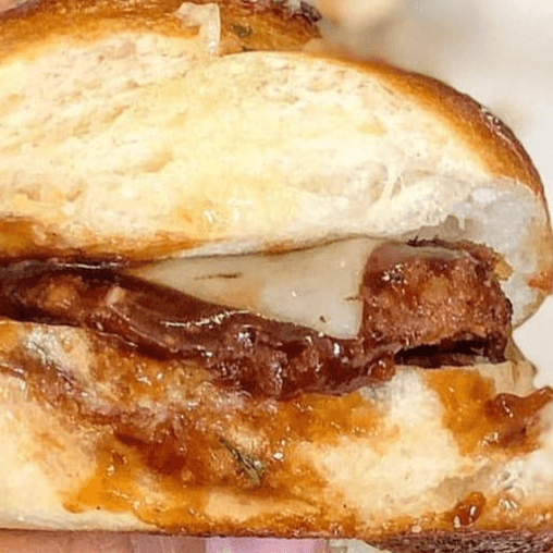 BBQ Chicken Garlic Knot Slider.