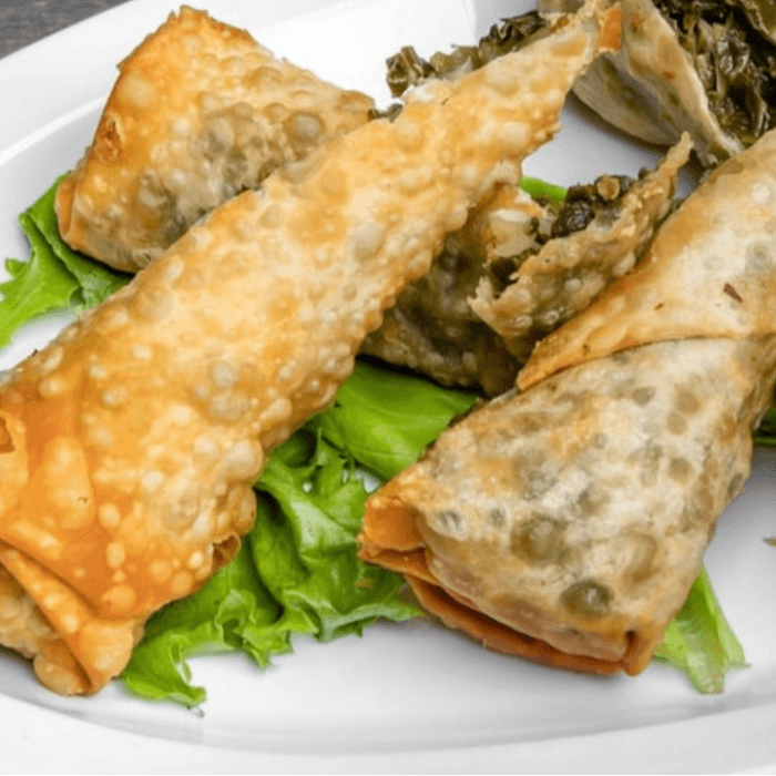 Collard Green Egg Rolls