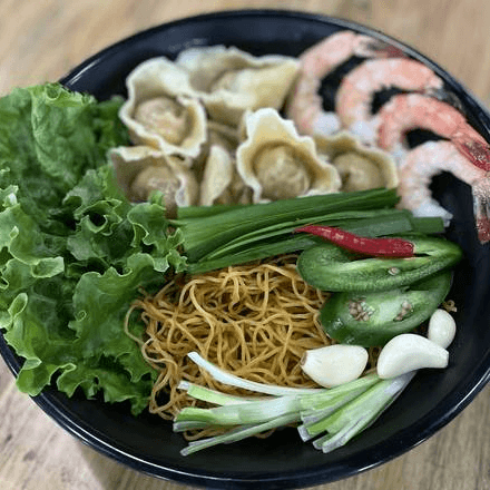 W4 Hoành thánh MÌ Tôm/Wonton Noodle Soup with Shrimp