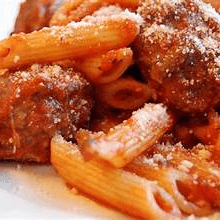 Meatballs & Pasta - Dinner