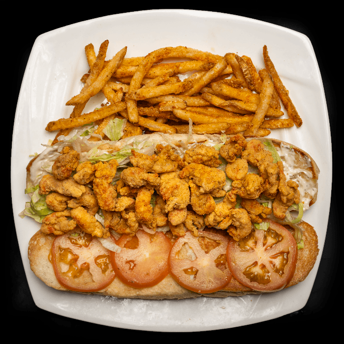 Fried Crawfish Poboy.