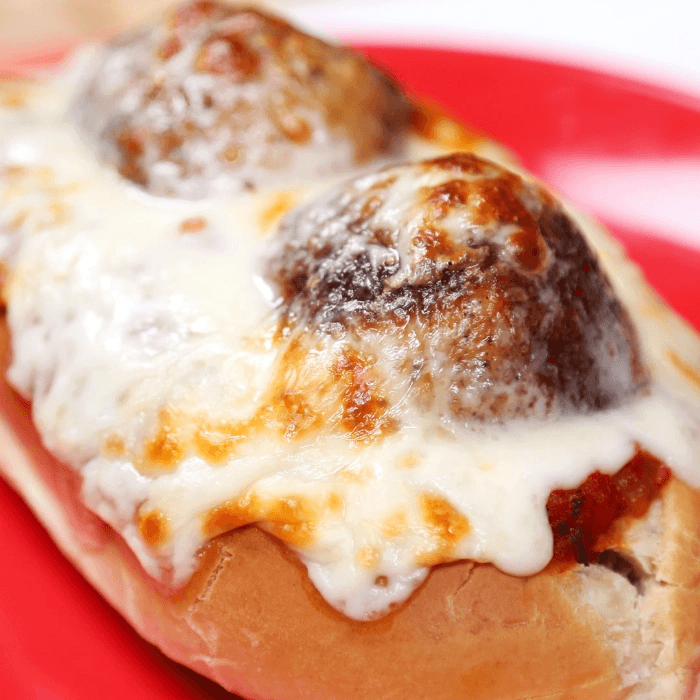 Meatball Parmigiana Sub