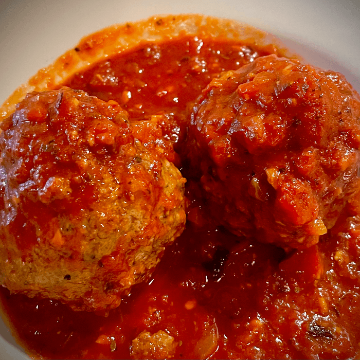 Side of Meatballs with Marinara Sauce