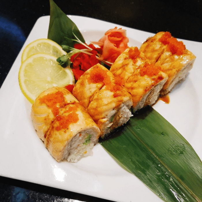 Baked Salmon Roll.
