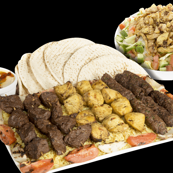 Large Family Pack - Kabobs w/ 3 large 24 oz sides.