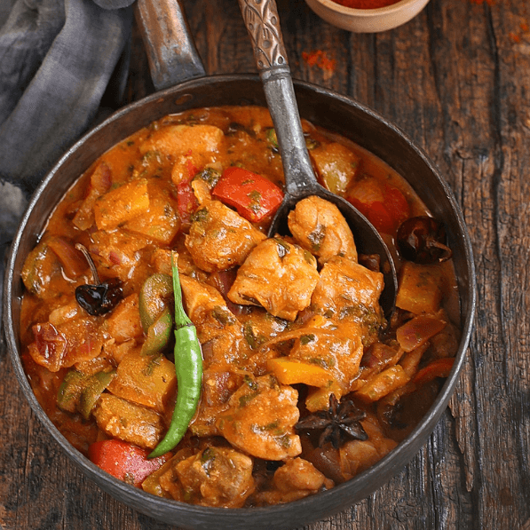 Jalfrezi Curry (Stir-fried with Gravy)
