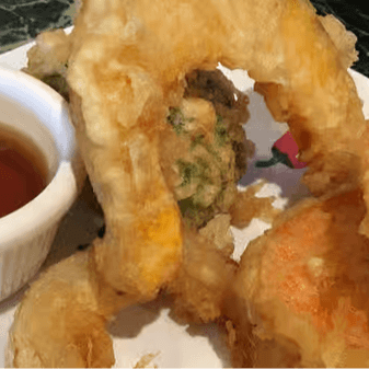 Vegetable Tempura Appetizers.