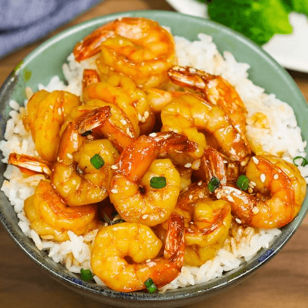 Garlic Shrimp Steamed Rice