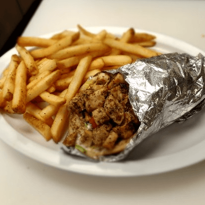 Chicken Wrap with Fries