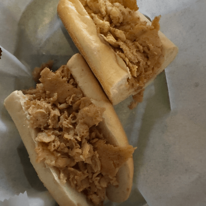 Chicken Steak Sandwich.