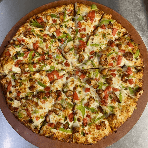 Crackin Cajun Pizza.