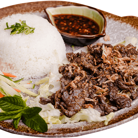 Lemongrass Beef Steamed Rice