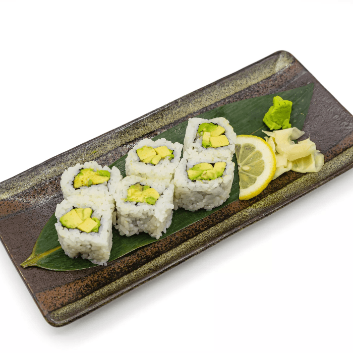 Avocado Maki w/ Rice Outside