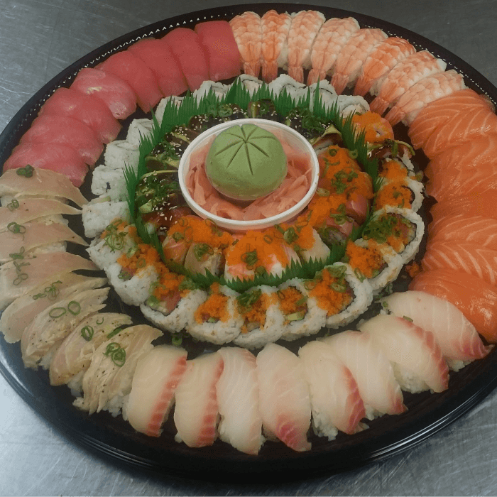 40 Pieces Mixed Sushi & 40 Pieces Mixed Rolls.