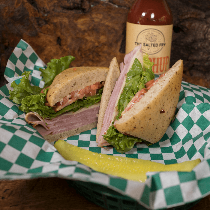 The Gnome's Delight Ham and Cheese Sandwich	