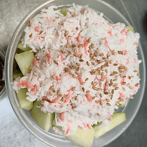 Cucumber Crab Salad.