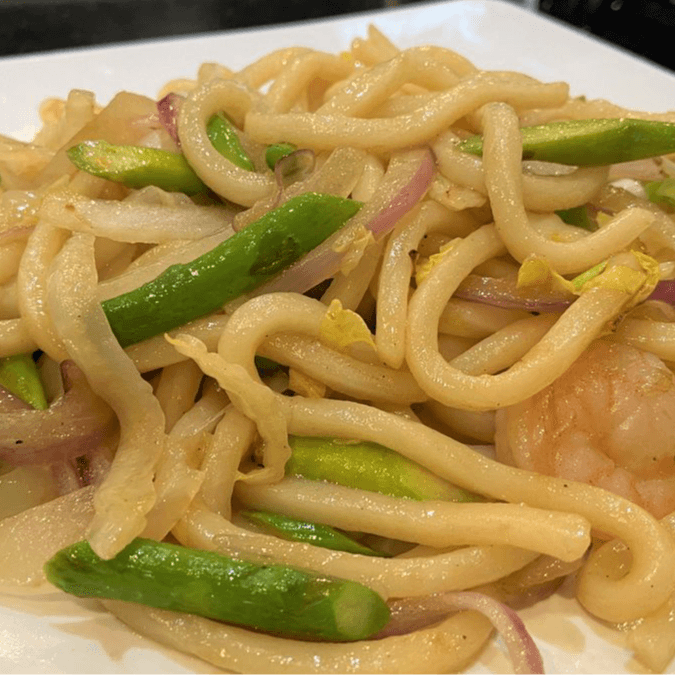 Shrimp Yaki Udon.