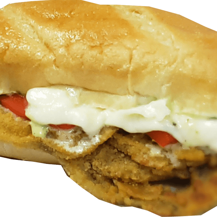 Eggplant Pesto Sandwich.