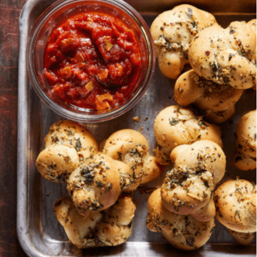 Garlic Knots (6) with Marinara