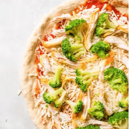 Broccoli & Chicken Pizza (X Large 18" - 16 Slices)