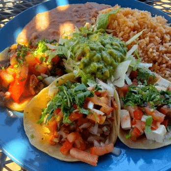 3 item Vegan Taco Plate.
