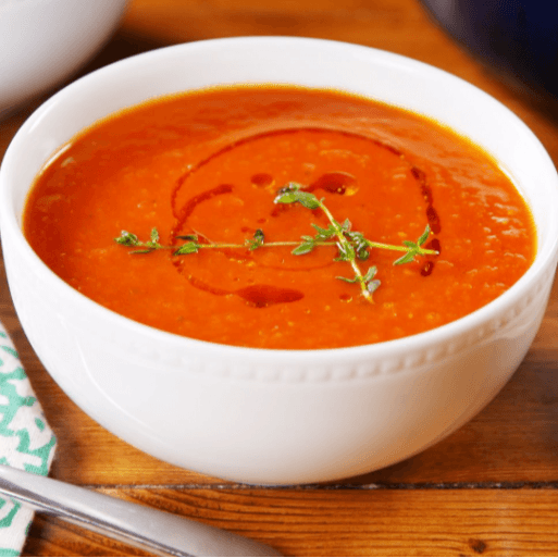 Tomato Basil Shorba Soup