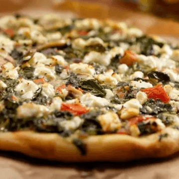 Spinach Goat Cheese Pizza