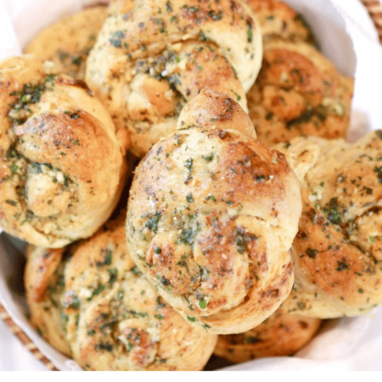Vegan Garlic Knots Tray