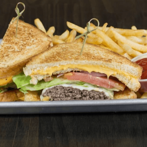 Grilled Cheese Burger.