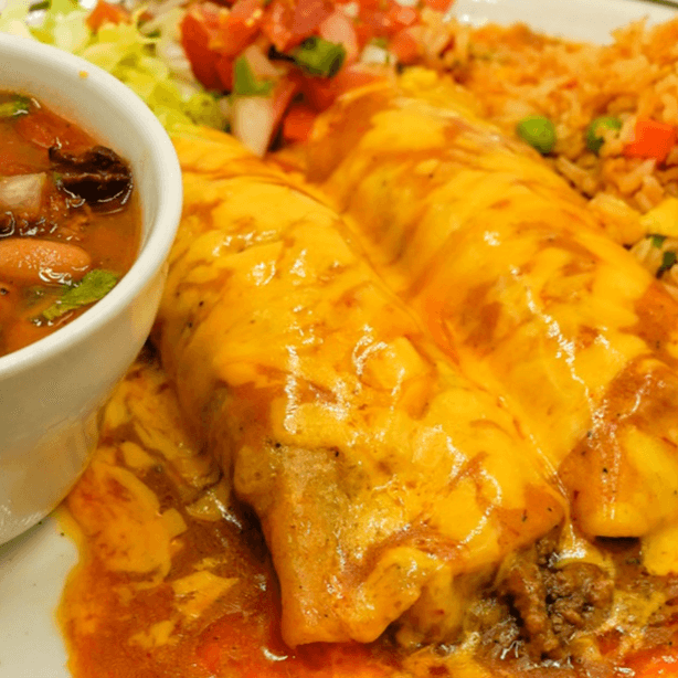 Ground Beef Enchiladas.